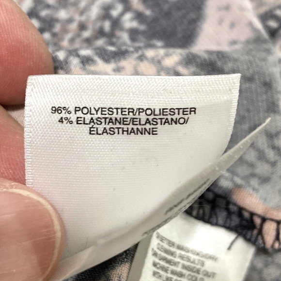 Jones Studio Sleeveless Tank Top Blouse Multicolor Black Peach Pink XL Stretch - Picture 9 of 9